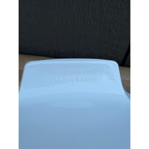 Vintage Sunsations Corning Ware Ceramic Baking Dish Sunflower Blue Gingham 1.5 L - Picture 9 of 9